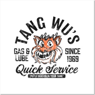 Tang Wu's Gas and Lube - Biker Style (Multicolor - Worn) Posters and Art